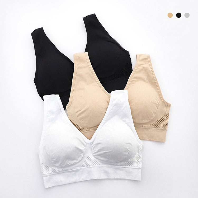 Hollow Out Padded Breathable Sports Bras