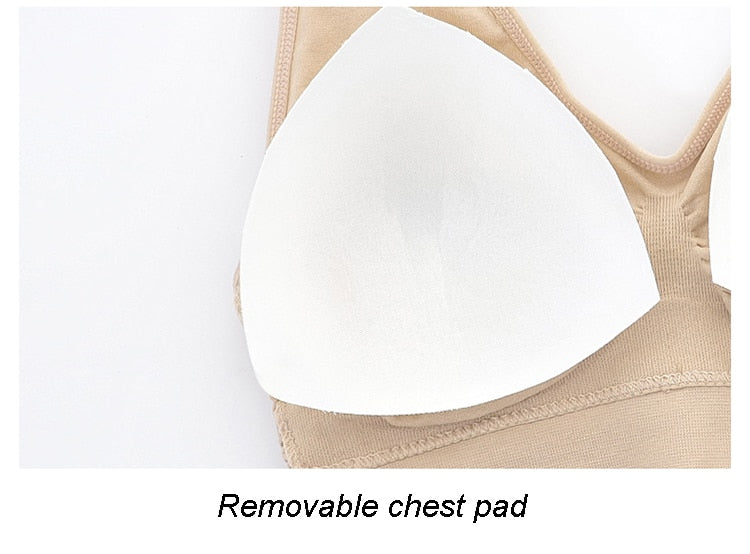 Hollow Out Padded Breathable Sports Bras