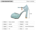 Lace Mesh Fish Mouth High Heel