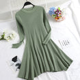 Casual Women Long Sleeve A Line Mini Dress