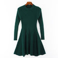 Casual Women Long Sleeve A Line Mini Dress