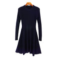 Casual Women Long Sleeve A Line Mini Dress