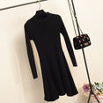 Casual Women Long Sleeve A Line Mini Dress