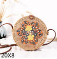 Crossbody Round Straw Shoulder Messenger Handmade HandBags