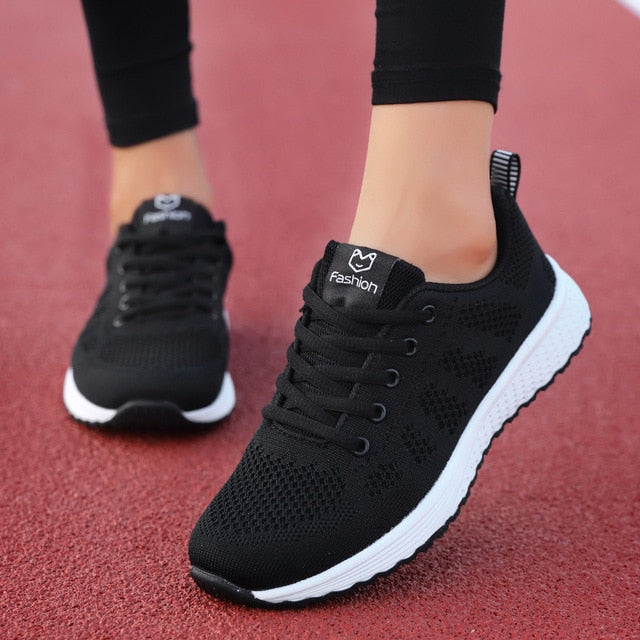 Lace Up Casual Mesh Breathable Sneakers