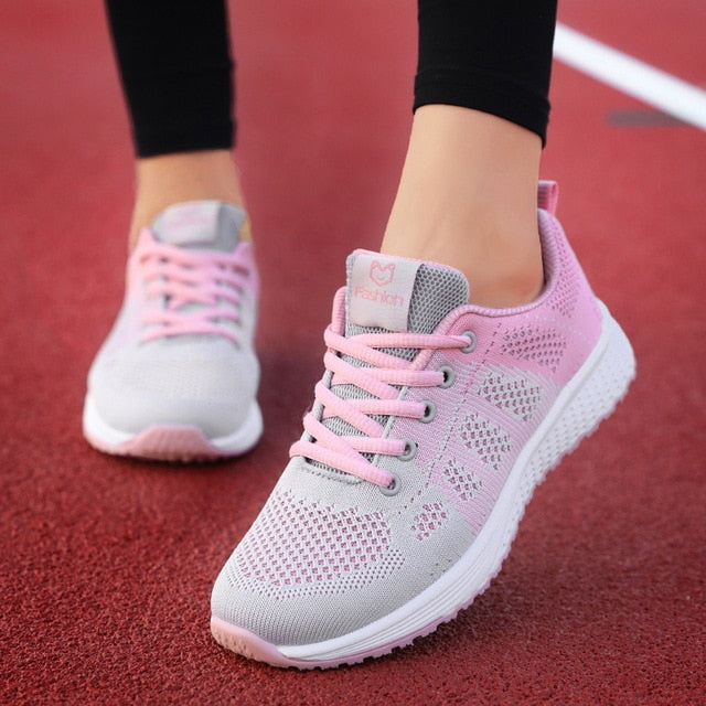 Lace Up Casual Mesh Breathable Sneakers