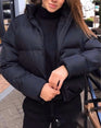 Collar Oversized Bubble Coat Short Jacket