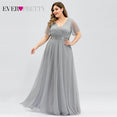 Elegant A line Chiffon Long Evening Dresses