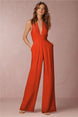 Chic Women Long Wide Leg Jumpsuit