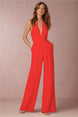 Chic Women Long Wide Leg Jumpsuit