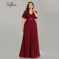 Elegant V Neck Chiffon Party Dress