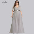 Elegant V Neck Chiffon Party Dress