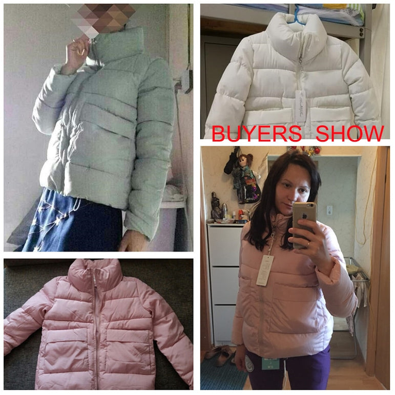 Thick Warm  Cotton padded Parkas Jacket