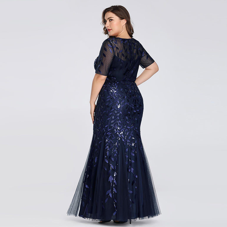 Elegant Lace Appliques Evening Mermaid Dresses