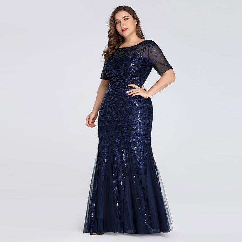 Elegant Lace Appliques Evening Mermaid Dresses