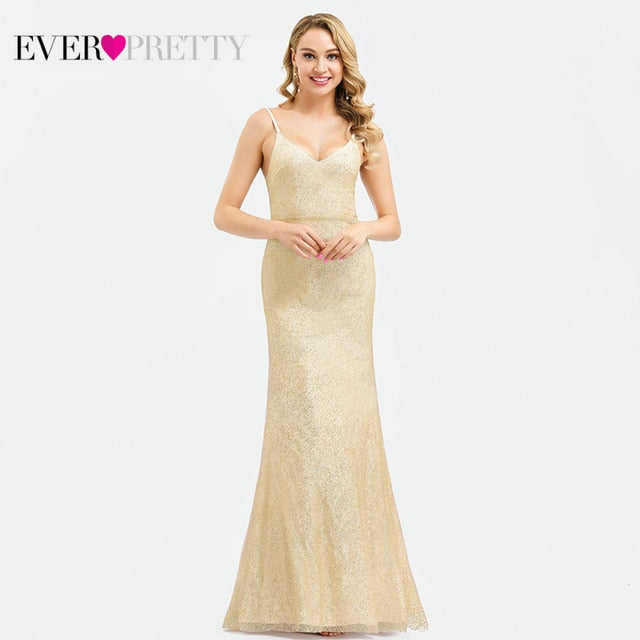 Elegant Pretty Mermaid Sequined Evening Dress