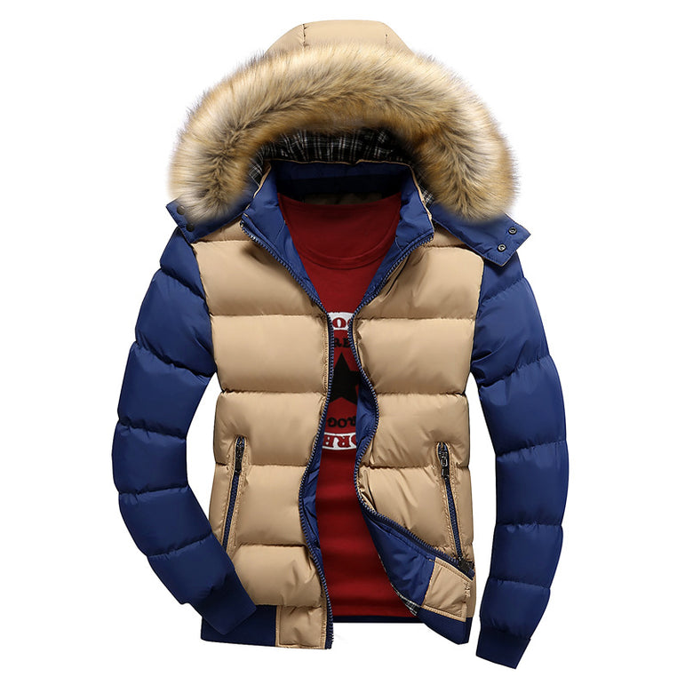 Casual Hooded Warm Fur Parka Jacket