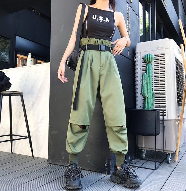 High Waist Pockets Cargo pants