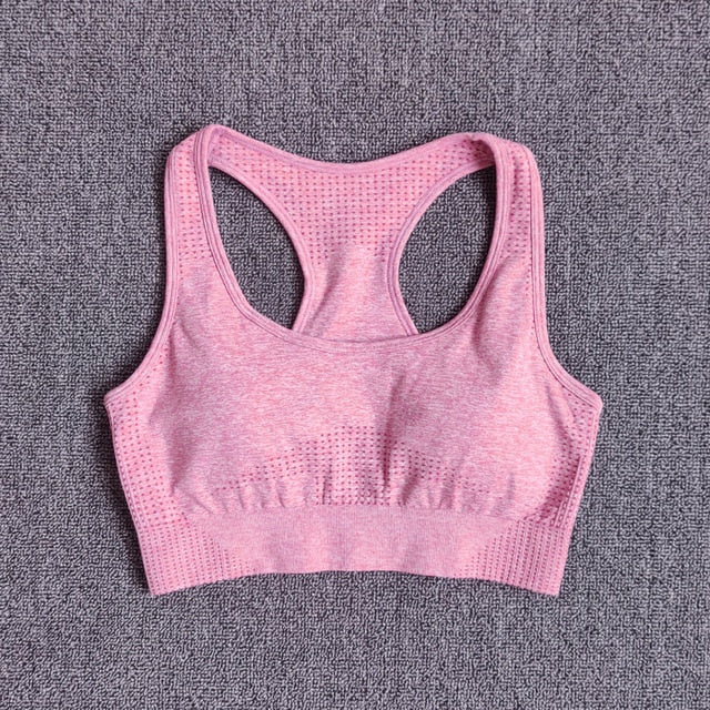 High Waist Long Sleeve Crop Top Seamless Yoga Set