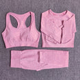 High Waist Long Sleeve Crop Top Seamless Yoga Set