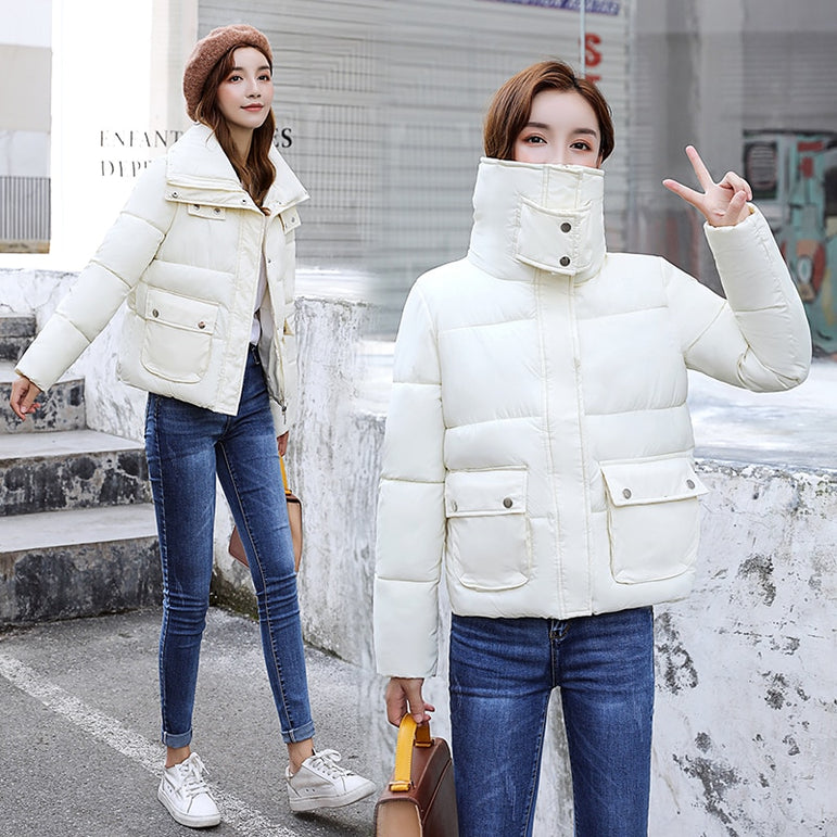 Thick Warm  Cotton padded Parkas Jacket