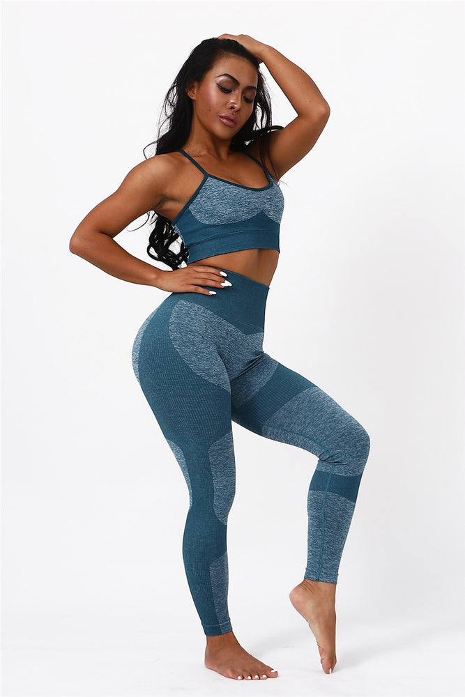 High Waist Yoga Seamless Stretch Leggings