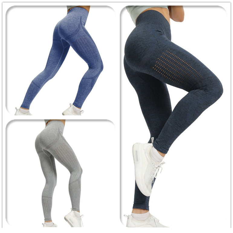 High Waist Yoga Seamless Stretch Leggings