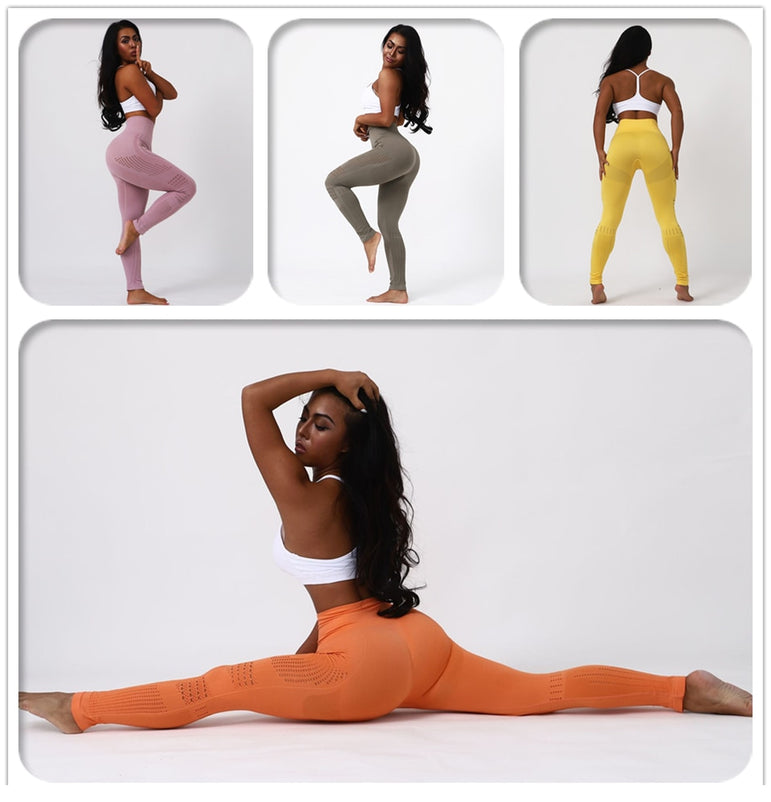 High Waist Yoga Seamless Stretch Leggings