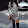 Thicken Long Sleeve Party Mini Dress