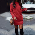 Thicken Long Sleeve Party Mini Dress