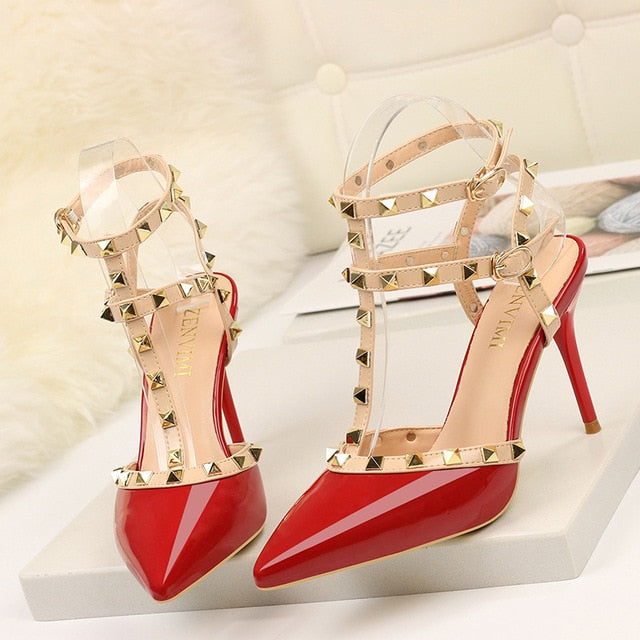 Luxury Rivet Office High Heels