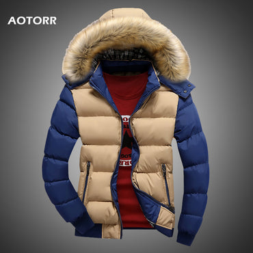 Casual Hooded Warm Fur Parka Jacket