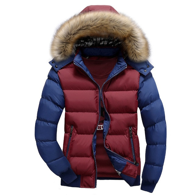 Casual Hooded Warm Fur Parka Jacket