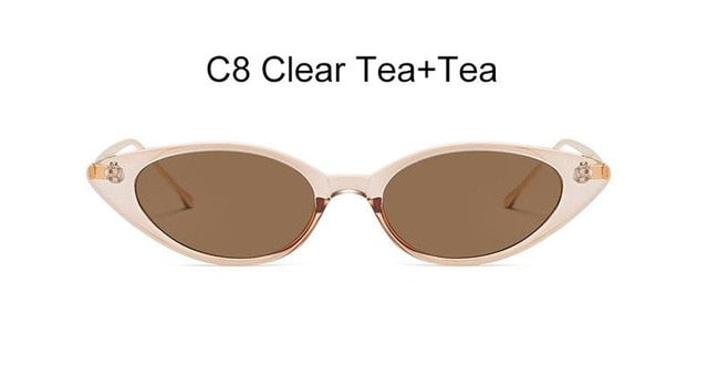 Vintage Retro Women Little Cat Eye Sunglasses