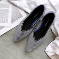 Pointed Flat Breathable Knit Shoes