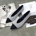 Pointed Flat Breathable Knit Shoes