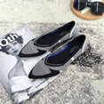 Pointed Flat Breathable Knit Shoes