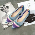 Pointed Flat Breathable Knit Shoes