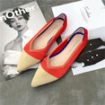 Pointed Flat Breathable Knit Shoes