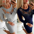 Elegant Long Sleeve Bodycon Slim Dress