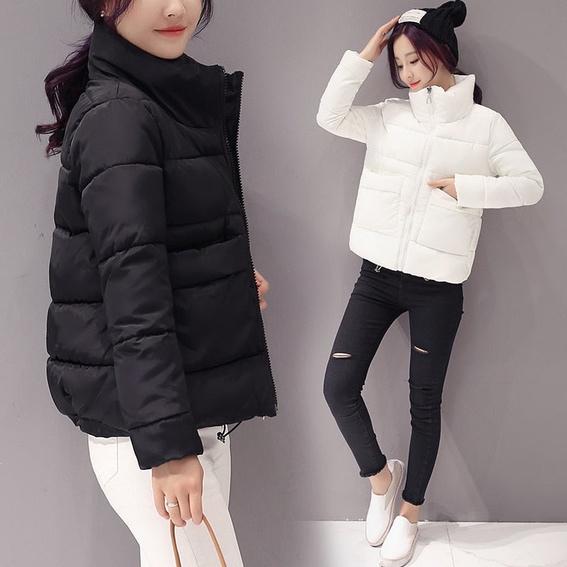 Thick Warm  Cotton padded Parkas Jacket