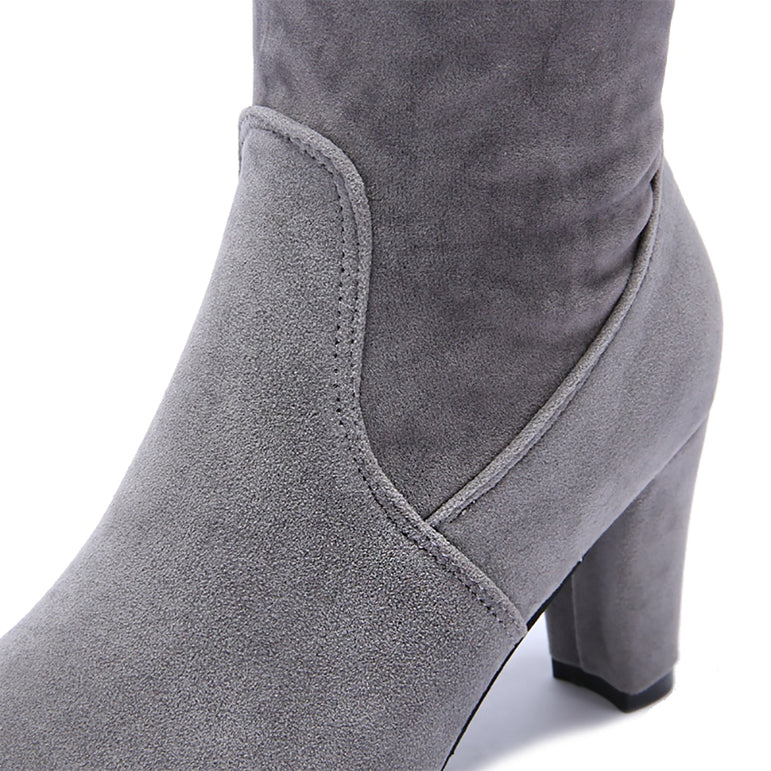 Thigh Over The Knee Elastic High Heel Boots