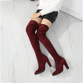 Thigh Over The Knee Elastic High Heel Boots