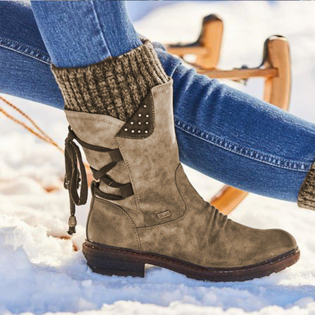 Winter Mid Calf Snow Boots