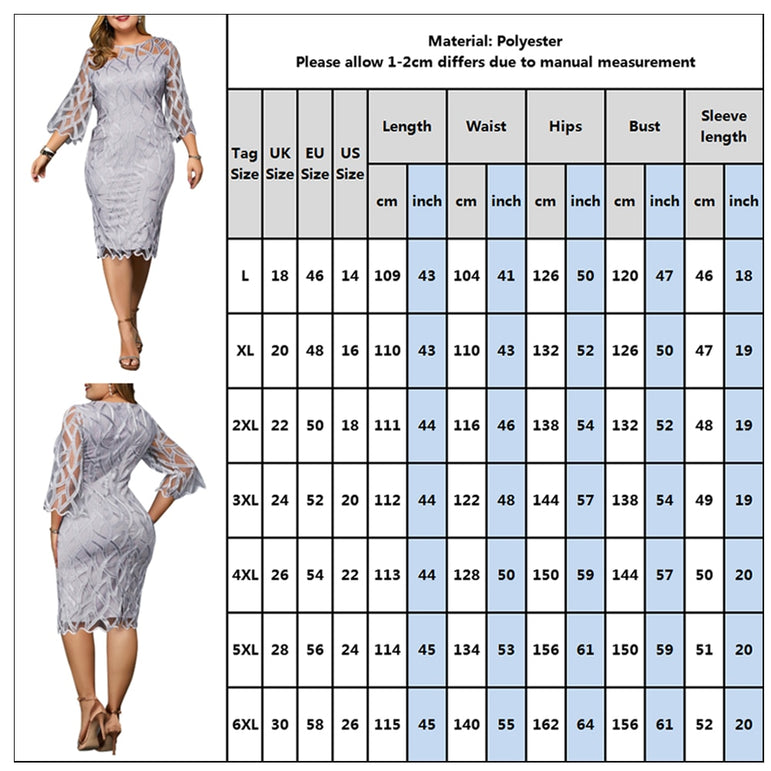 Elegant Women Retro Seven Sleeve Party Dress