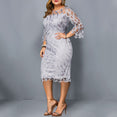 Elegant Women Retro Seven Sleeve Party Dress