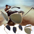 Women Retro Cat Eye Alloy Frame Sunglasses