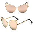 Women Retro Cat Eye Alloy Frame Sunglasses