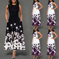 Elegant Women's Floral Print Long Maxi Dress