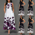 Elegant Women's Floral Print Long Maxi Dress